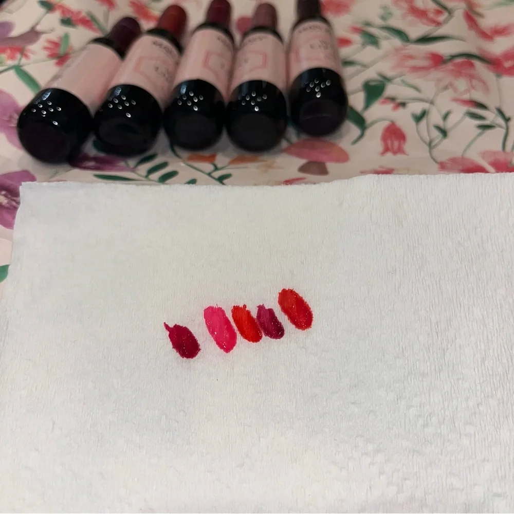 Wine Lip Tints Set of 5 Fun Bright Colors